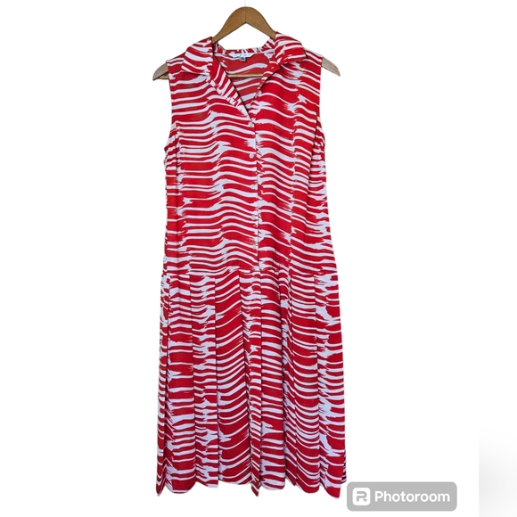 CAbi Dresses & Skirts - Red and white striped dress | Cabi | Size SM